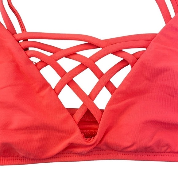 L*SPACE Jaime Bikini Top in Geranium, Size S - Picture 7 of 10